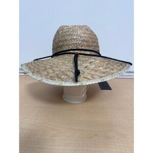 Goldcoast Sunwear Wide Brim Straw Hat Natural‎ UV Protection Lifeguard O/S NEW
